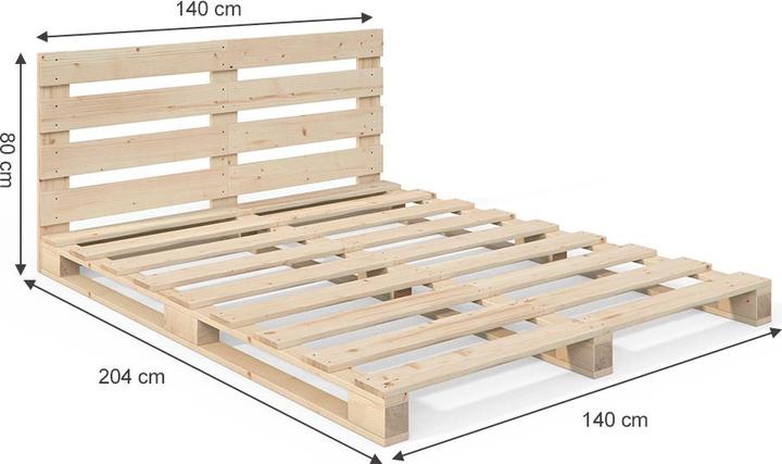 Image du produit VitaliSpa Palettenbett (140 x 200)