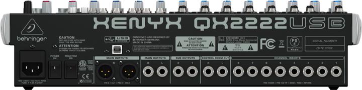 Image du produit Behringer Xenyx Qx2222usb (Studio et mixeur live)