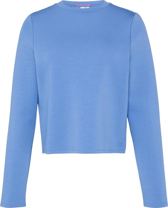 Produktbild s.Oliver Sweatshirt Verkürztes Sweatshirt aus Interlockjersey (M)