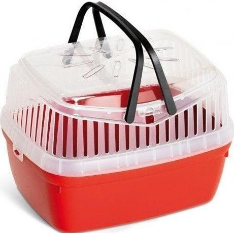 Panama Pet Rosso Trasportatore Per Roditori E Conigli, 30X23x21cm, Trasporto Animali