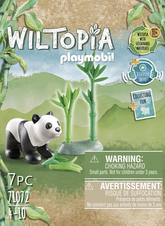 Actual product image Playmobil 71072 Young panda (71072, Playmobil Wiltopia)
