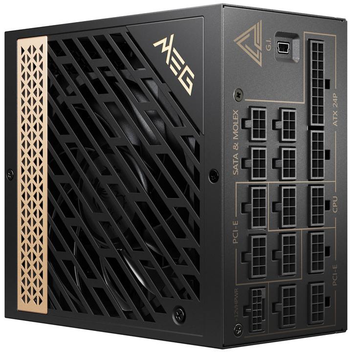 Productafbeelding MSI MEG Ai1300P PCIE5 voeding 1300W 306-7ZP4A11-CE0 retail (1300 W)