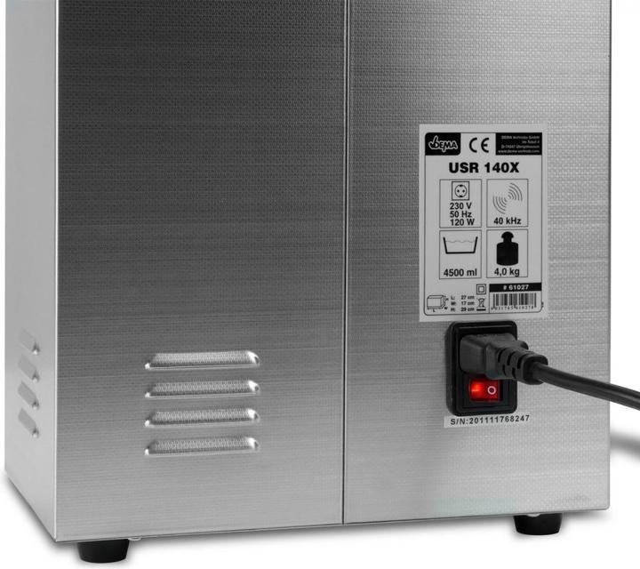 Actual product image Dema Ultrasonic cleaner 120/140 with heating | 4,5l (40 kHz, 4.50 l)