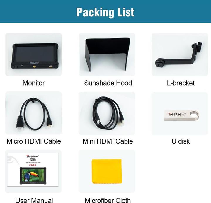 Produktbild Rollei Desview P5II - 5,5"-Kamera-Monitor (5.50", Full HD)