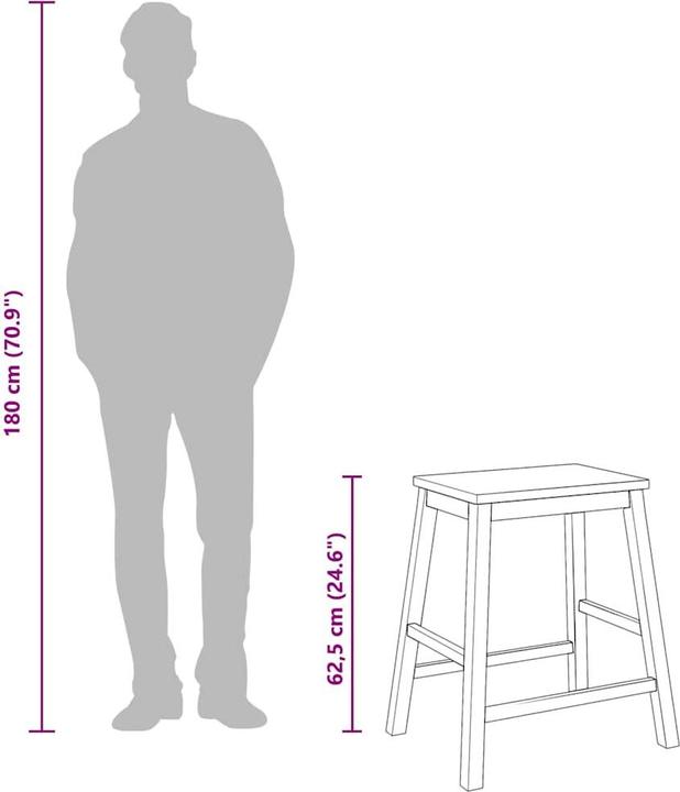 Produktbild vidaXL Barstuhl