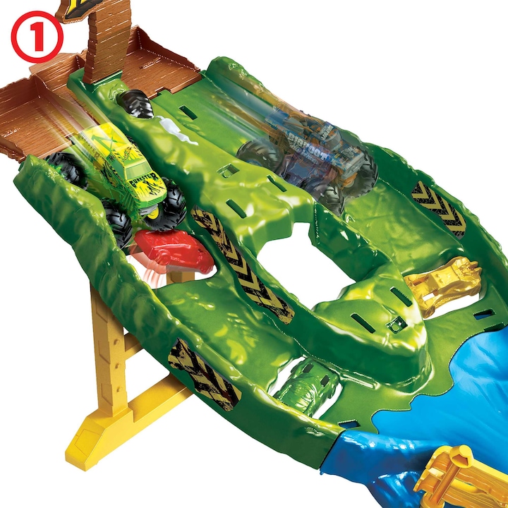 Produktbild Hot Wheels Monster Trucks Wettkampf Rennstrecke