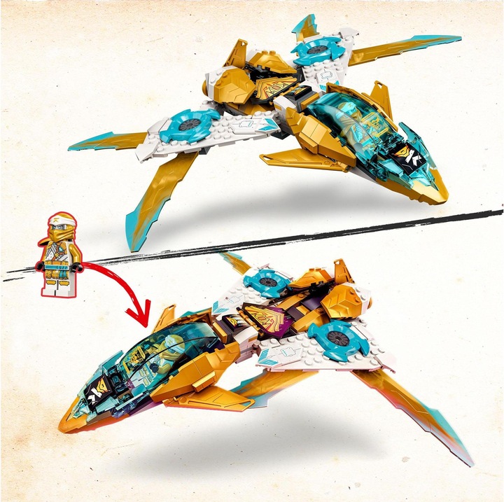 Produktbild LEGO Zanes Golddrachen-Jet (71770, LEGO Ninjago)