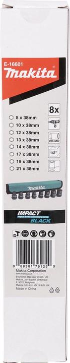 Productafbeelding Makita Dopsleutelset, 8 stuks (E-16601) (21 mm)