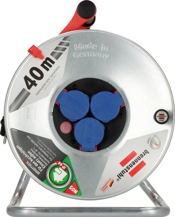 Produktbild Brennenstuhl 1198750 Kabeltrommel 40 m Orange Schutzkontakt-Stecker (40 m, 1.50 mm²)