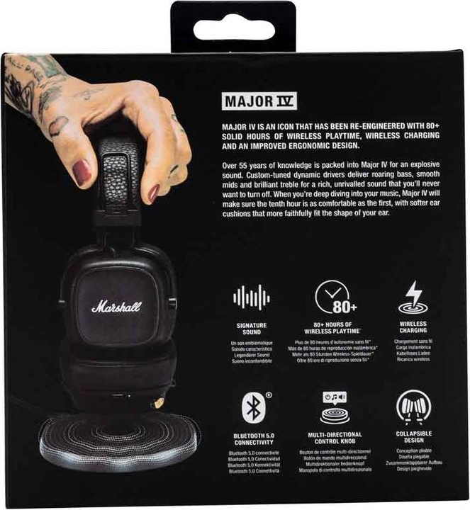 Actual product image Marshall Major IV (80 h, Wireless)