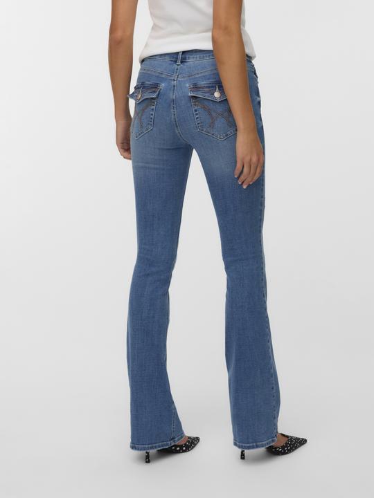 Actual product image Vero Moda VMCAMILLE Niedrige Taille Ausgestellt Jeans Ausgestellt (30)