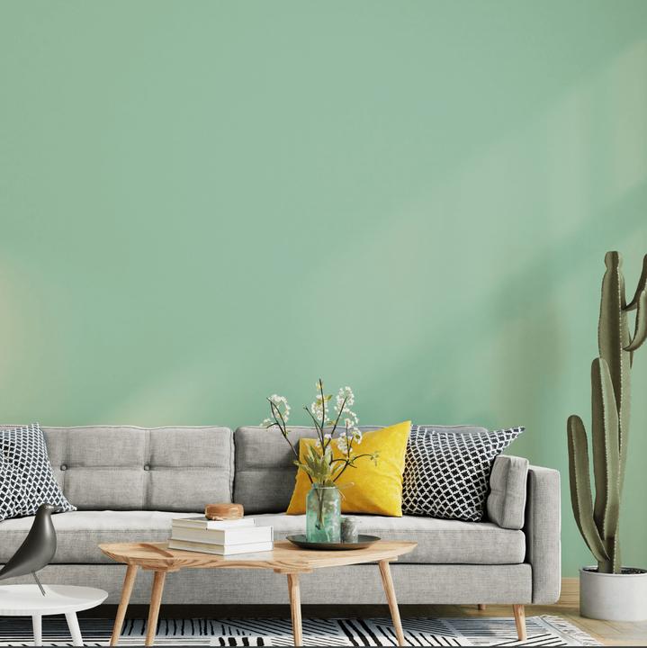 Actual product image Craft Colors 5L hochwertige Wandfarbe edelmatt – Kreidefarbe No. 625 Pastell Mint Grün (pastel mint green, 5 l)