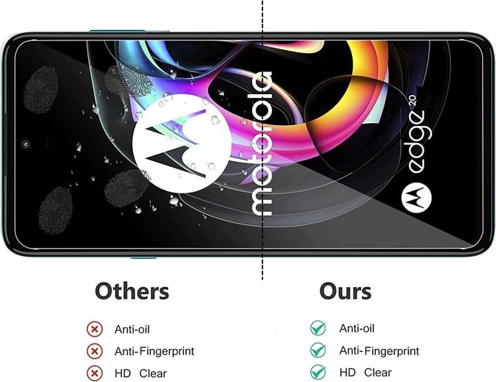 Produktbild Screenguard Motorola Edge 20 Panzerglas Schutzfolie Case Friendly Design (1 Stk., Motorola Edge 20)