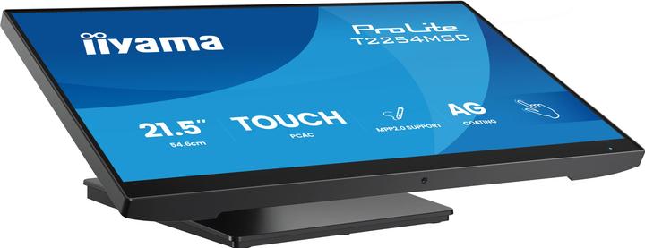 Produktbild iiyama 54.6cm (21,5") T2254MSC-B2AG 16:9 M-Touch HDMI+DP+USB (1920 x 1080 Pixel, 21.50")