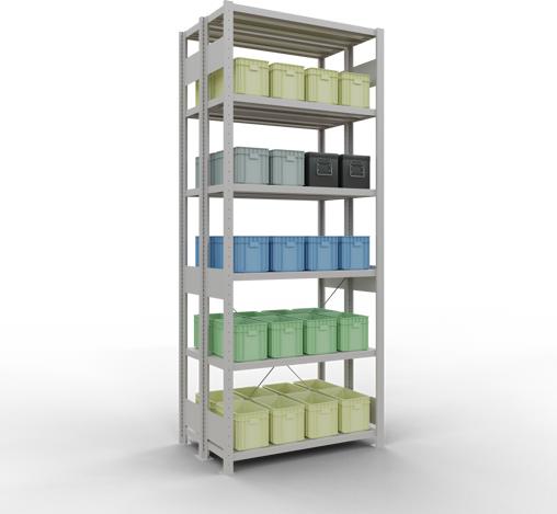 Actual product image Schulte Lagertechnik Double basic shelf MULTIplus250