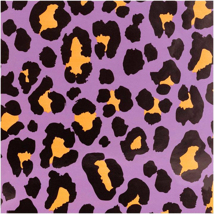 Produktbild Rico Design Geschenkpapier Leo 70 x 3 m, Violett/Orange (1x)
