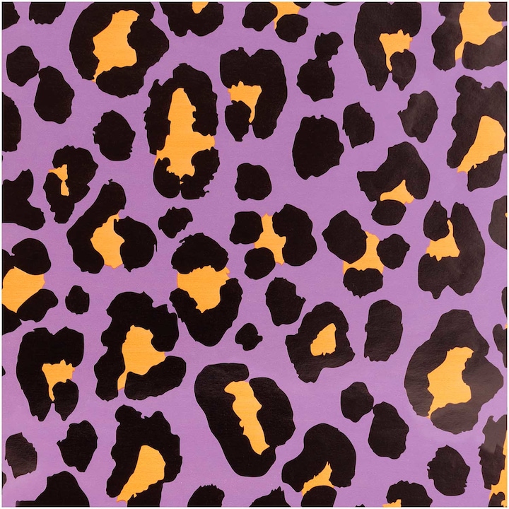 Image du produit Rico Design Papier cadeau Leo 70 x 3 m, violet/orange (Papier cadeau, 1 x)