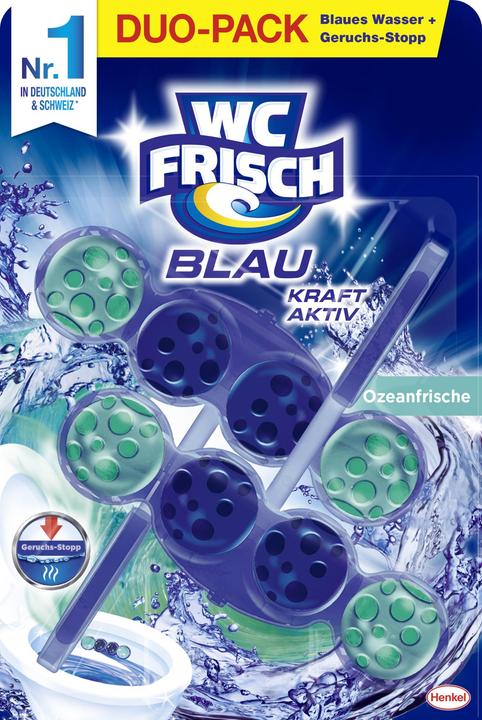 WC Frisch Cintre de nettoyage des toilettes Blue Flush Ocean Fresh