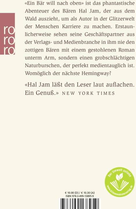 Produktbild Ein Bär will nach oben (Deutsch, William Kotzwinkle, 1998)