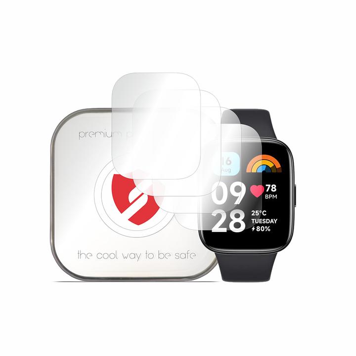Actual product image Smart Protection - Premium Classic (4 pack) - Xiaomi Redmi Watch 3 Active - Clear