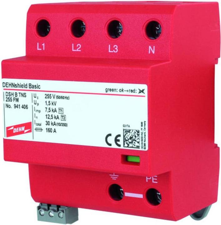 Actual product image Dehn SOEHNE Combination arrestor shield DSH TNS 255 FM TNS