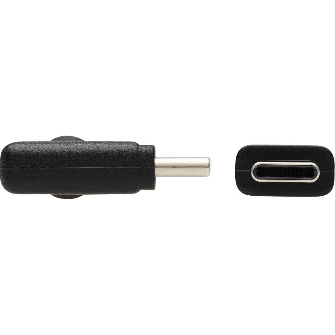Thumbnail - Eaton TRIPPLITE USB-C Cable M/M - USB 3.2 Gen 1 Thunderbolt 3 60W PD Charging Right-Angle Plug Black (0.30 m, USB 3.2 Ge...
