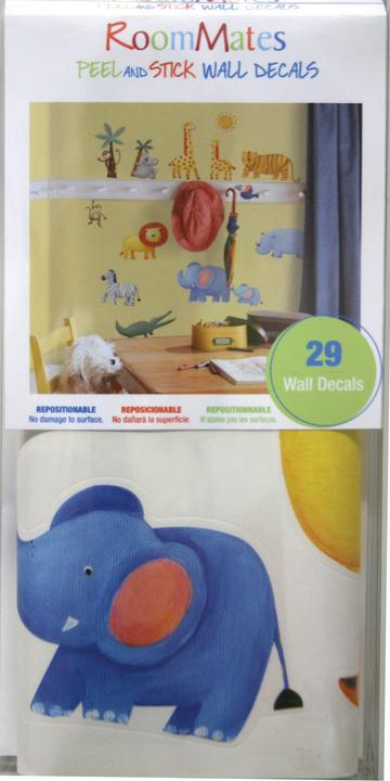 Actual product image Roommates Jungle animals mural (45 x 25 cm)