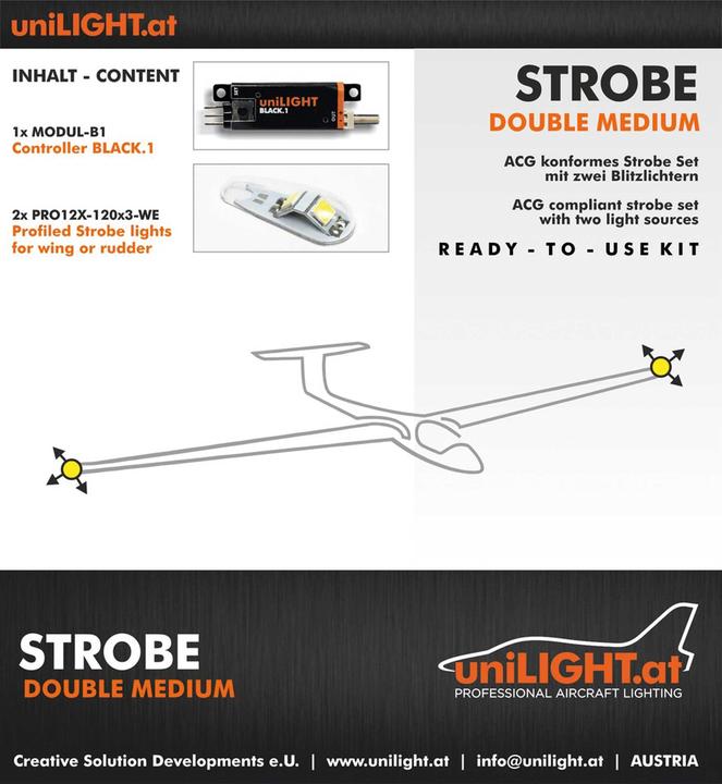 Actual product image Unilight Strobe-Medium Lighting Set Acg