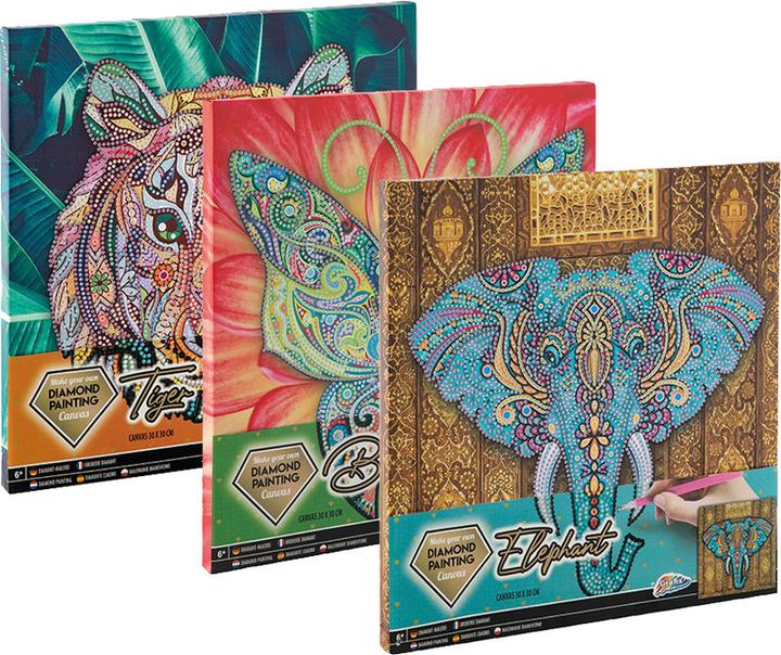 Produktbild Grafix Leinwand Diamond Painting Tiger