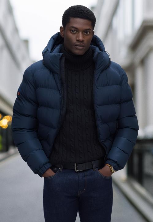 Actual product image Superdry Hooded Sports Puffer Jacket (S)
