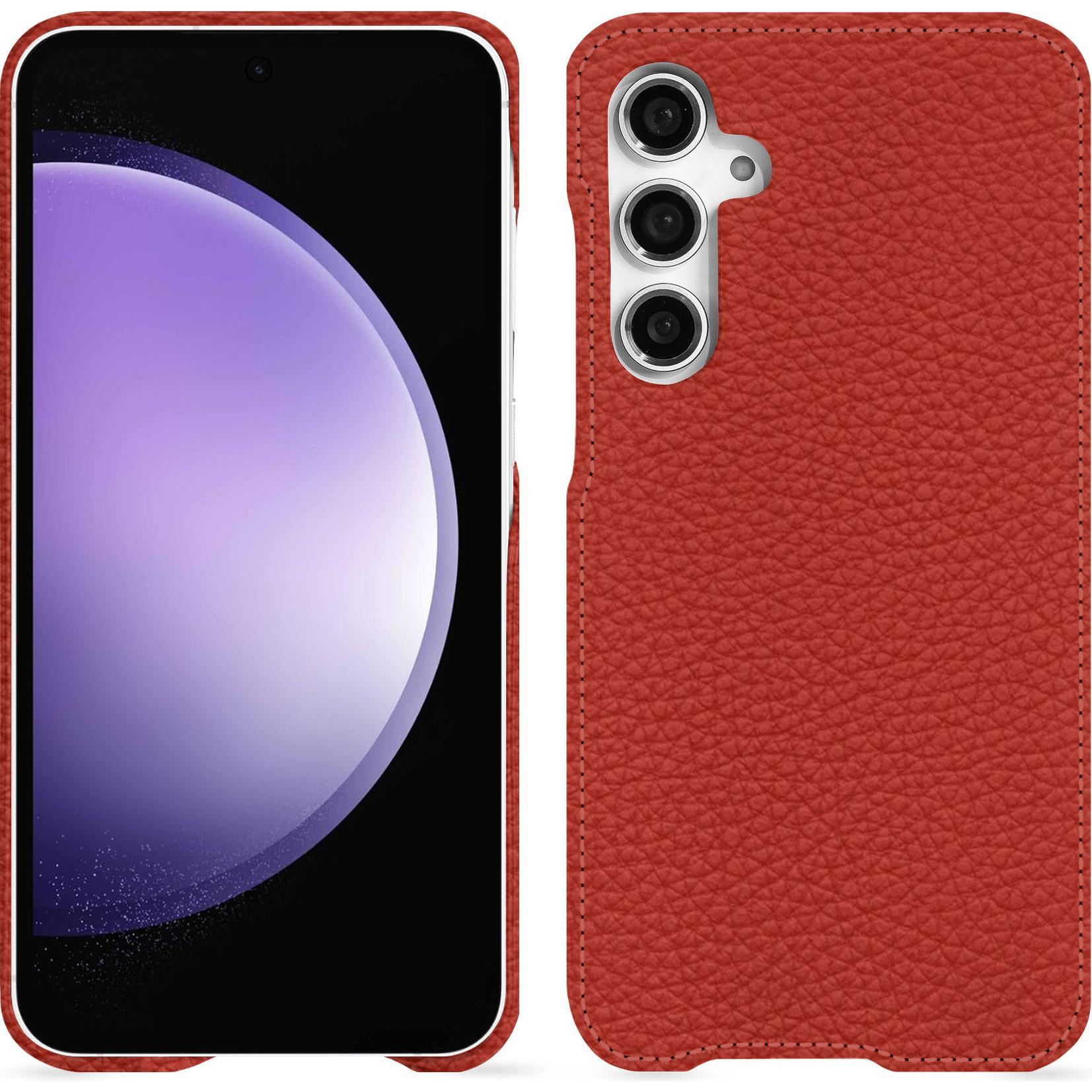 Noreve Lederschutzhülle (Samsung Galaxy S23 FE), Smartphone Hülle, Orange