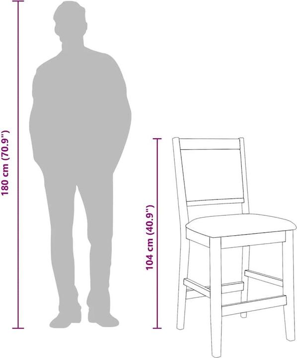 Produktbild vidaXL Barhocker