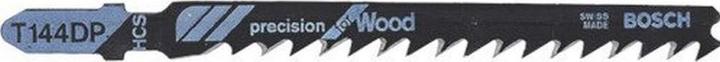 Actual product image Bosch Professional Zubehör PRO Wood precise T144DP Jigsaw blade, 100 mm, 5 pcs.