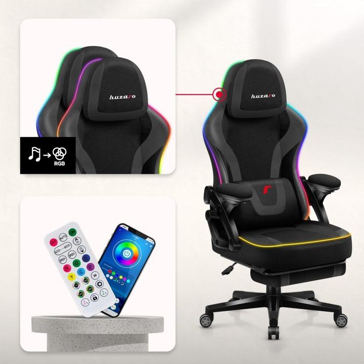 Produktbild Huzaro Fotel gamingowy Force 4.6 RGB Black Mesh