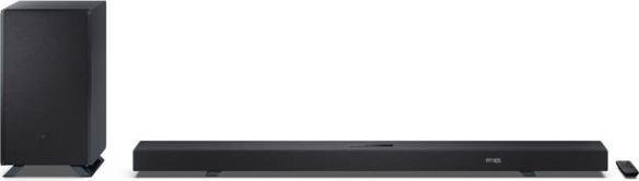 Sharp Speakers HT-SBW55121(BK) Q 5.1.2 Dolby Atmos/ DTS:X Soundbar with Wireless Subwoofer, Black | (400 W, 2.1 Kanal)