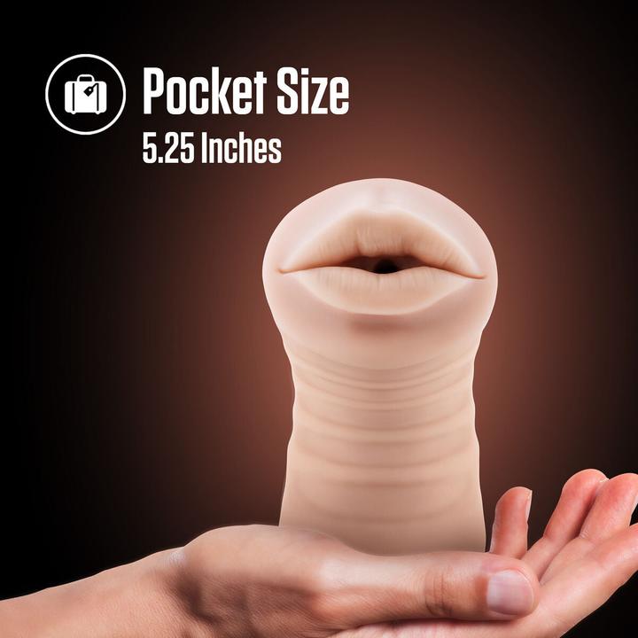 Actual product image Blush Enlust Nicole - AI Male Masturbator - Tight & Nubbed Canal Stroker with Vibrating Bullet to Am