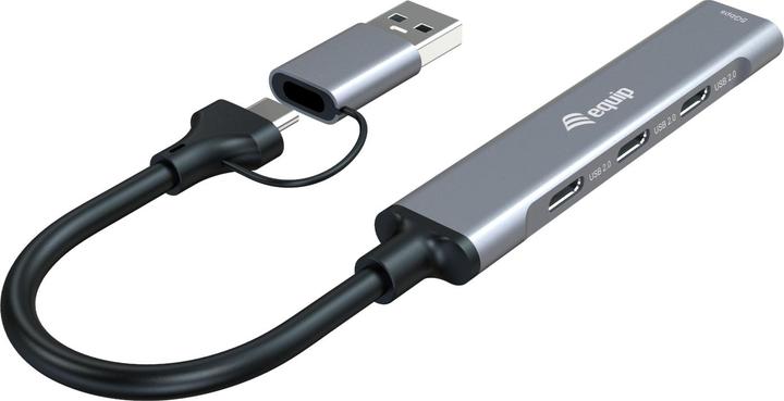 Image du produit equip 4-Port USB-A/C3.2-Hub->3xUSB-C/USB-A 10Gbps (USB-C, 4 ports)