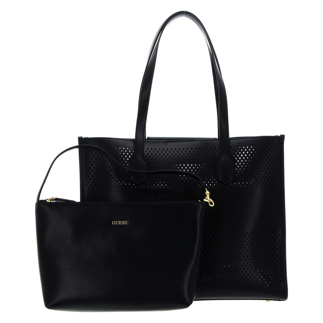 Guess, Damen, Handtasche, Katey Perf Tote, Schwarz