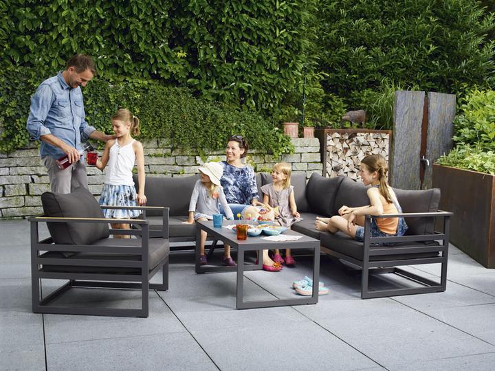 Produktbild Sieger Exclusiv Passion Gartenmöbelreihe Sydney Sydney Lounge-Gruppe 1-Sitzer