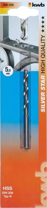 Actual product image kwb SILVER STAR HSS Twist Drill (5.0 millimetre)