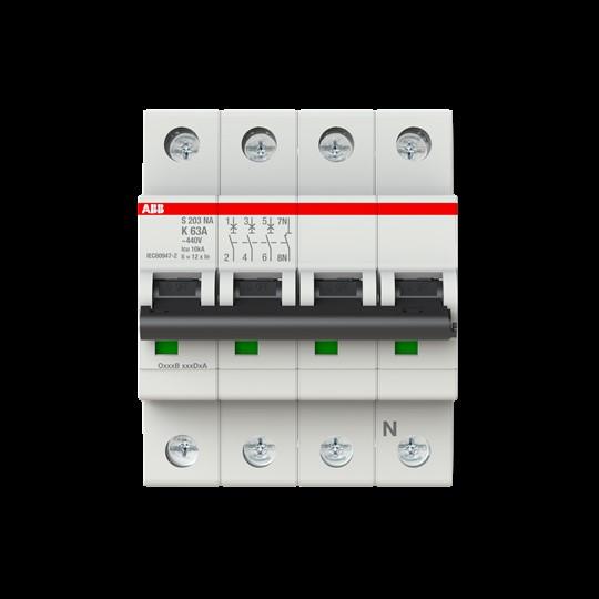 Produktbild ABB S203-K63NA Sicherungsautomat 63A pro M compact 3p+NA