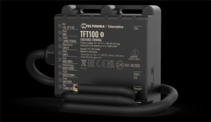 Actual product image Teltonika TFT100TSTAA0 - TFT100 - E-Forklift/E-Scooter Tracker Plus, CAN Interface