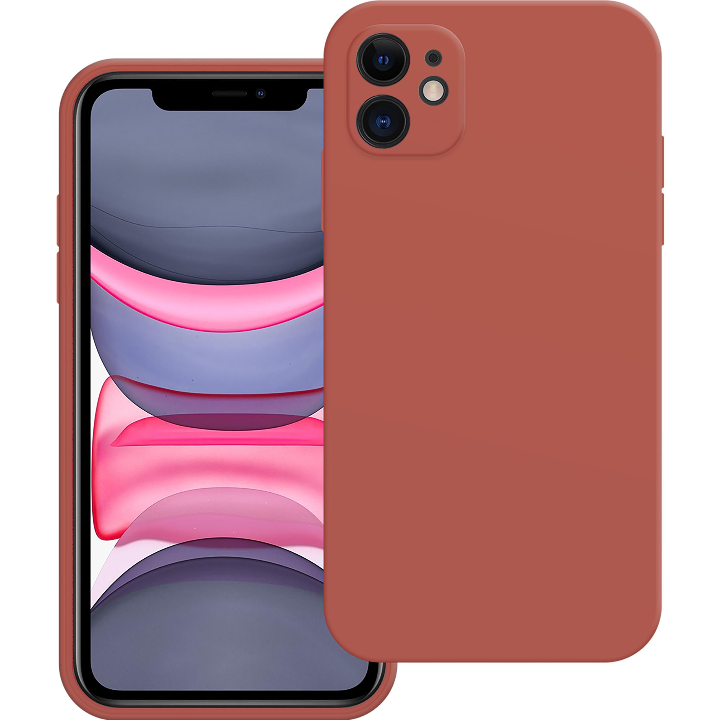 Cazy Silikon Hülle Kompatibel mit iPhone 11 - Soft TPU Schutz - (Apple iPhone 11), Smartphone Hülle, Rot