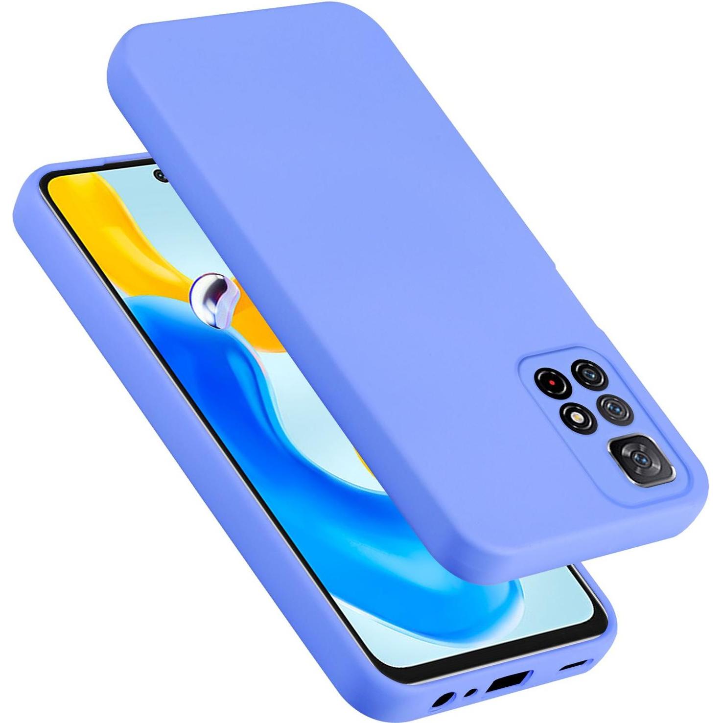 Cadorabo Hülle für Redmi Note 11s 5G TPU im Liquid Schutz Design (Xiaomi Redmi Note 11S 5G), Smartphone Hülle, Violett
