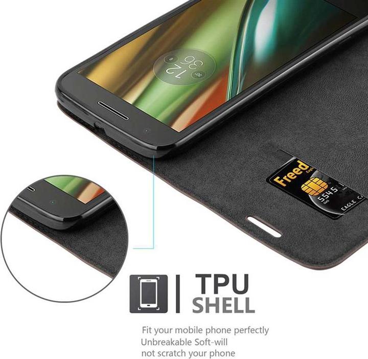 Produktbild Cadorabo Book Invisible Magnet Cover (Motorola Moto E3)
