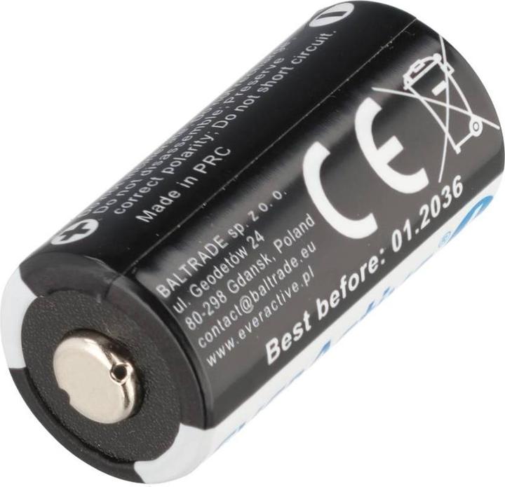 Actual product image Everactive CR123 1BL 1500mAh Lithiumbatterie (1 pcs., RCR123A, 1500 mAh)