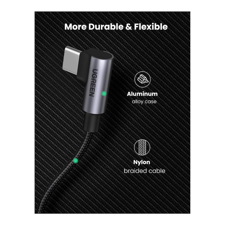 Image du produit Ugreen USB C – USB C (1 m, USB 2.0)