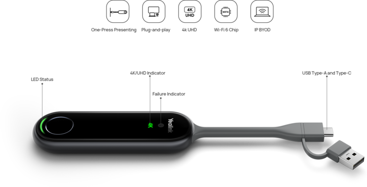 Immagine prodotto Yealink Pod di condivisione wireless PA20