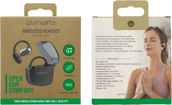 Produktbild 4smarts SkyBuds (keine Geräuschunterdrückung, 5 h, Kabellos)
