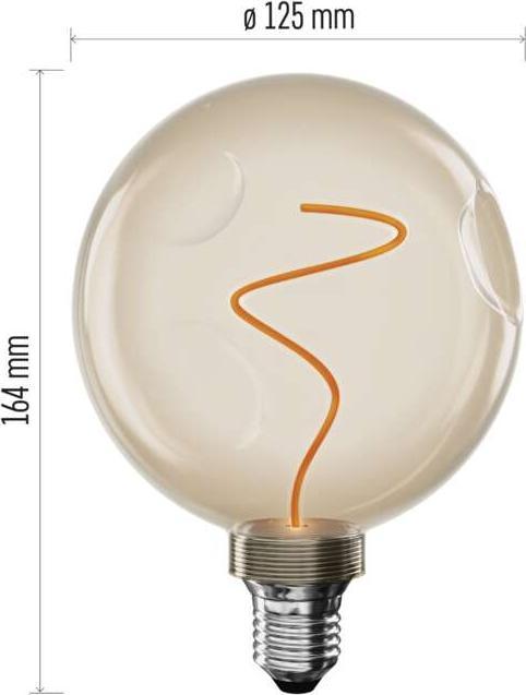 Produktbild Emos LED Lampe DECO CG125A / E27 / 4,5 W (24 W) / 240 lm / flame (E27, 240 lm, 1x)